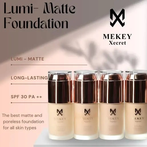 Mekey Xecret Lumi Matte Foundation - Shade # 02 Ivory