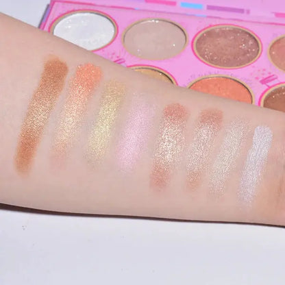 8-Color Highlighter – Kevin and Coco 8-Color Magic Shining Highlighter Palette | Clari.com.pk