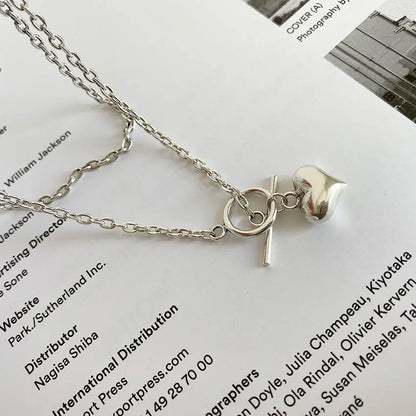 silver necklace