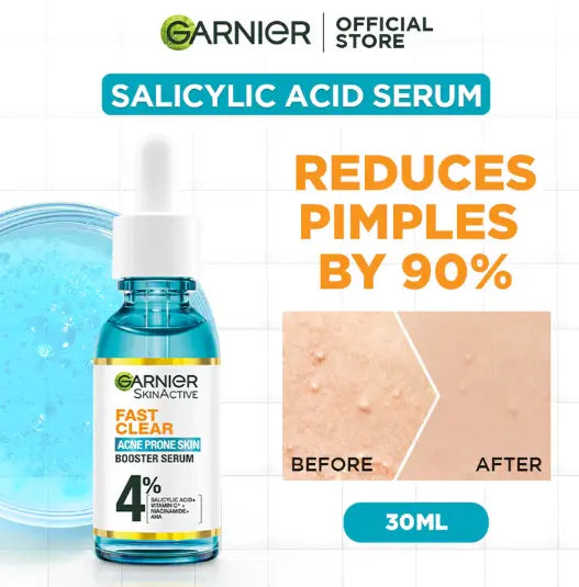 Garnier - Fast Clear Serum For Acne Prone Skin - 30ml