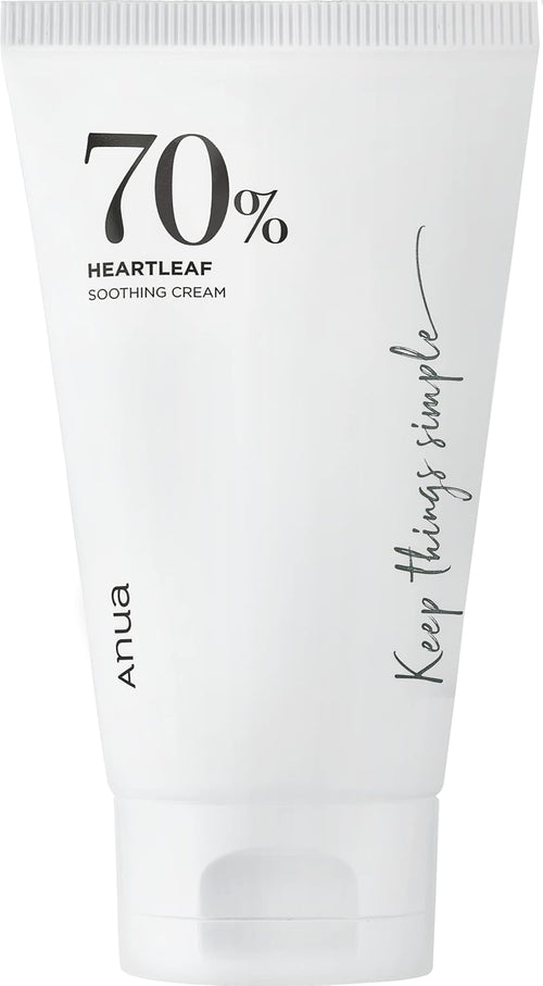 ANUA - Heartleaf 70% Soothing Cream 100ml (3.38oz) | Non-Sticky, soothing, heartleaf, for combination skin, moisturizing, CICA, panthenol
