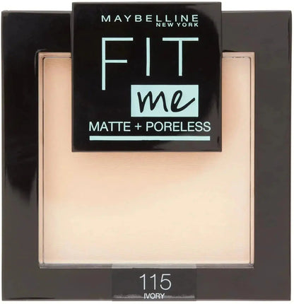 Maybelline Fit Me Matte + Poreless Compact Powder – Oil Control & Shine-Free Finish