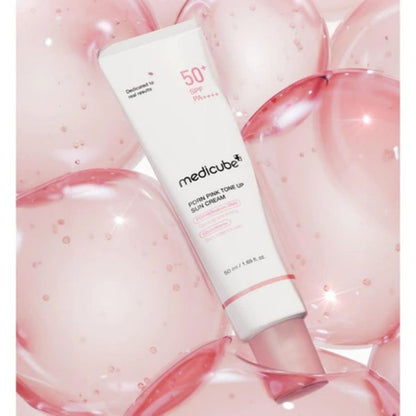 medicube PDRN Pink Tone Up Sun Cream SPF 50+ PA++++
