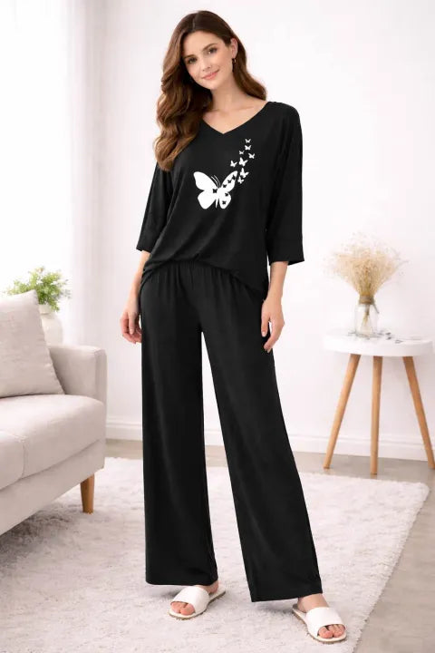Printed Cotton Ladies Sleep Dress Night Wear with Shirt and Trouser | Whole Ladies Night Suit for Girls and Women’s | Classic Design By kapasia sellers