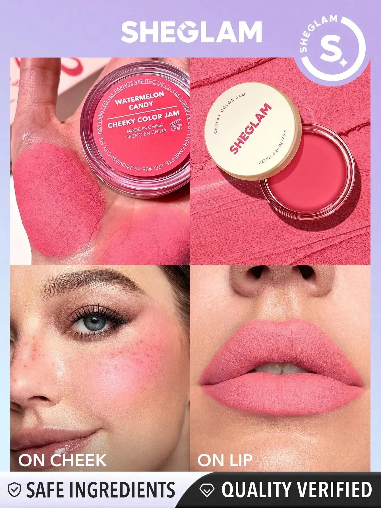 SHEGLAM Cheeky Color Jam – Cream Blush for Dewy, Natural Glow | 100% Original in Pakistan