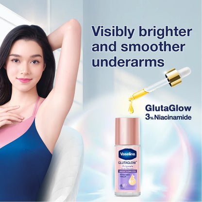 Vaseline Glutaglow Ampoule 3% Niacinamide Serum Roll-On Deodorant Bright & Smooth - 45 ml