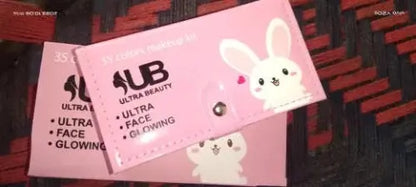 Ultra Beauty UB Face Glowing Kit With 35 Colors Eye Shadow Wallet Makeup Kit All In One