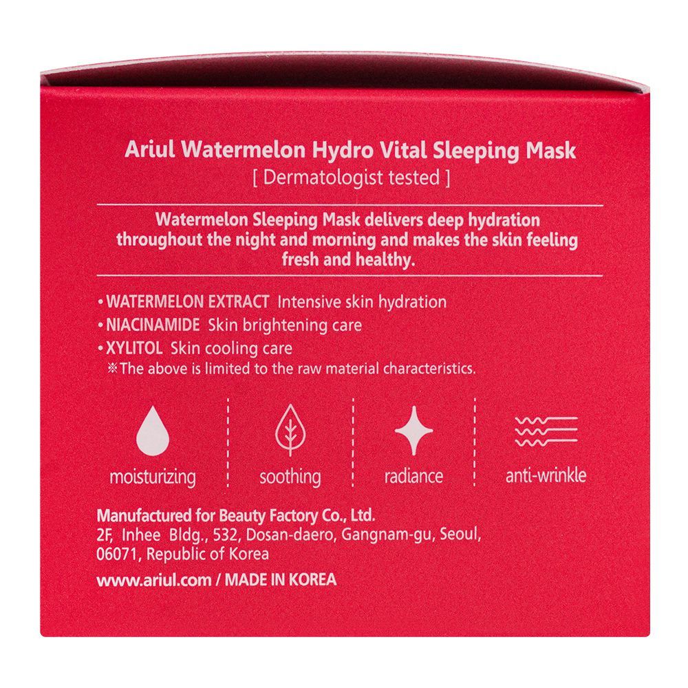Ariul - Watermelon Hydro Vital Sleeping Face Mask - 80ml