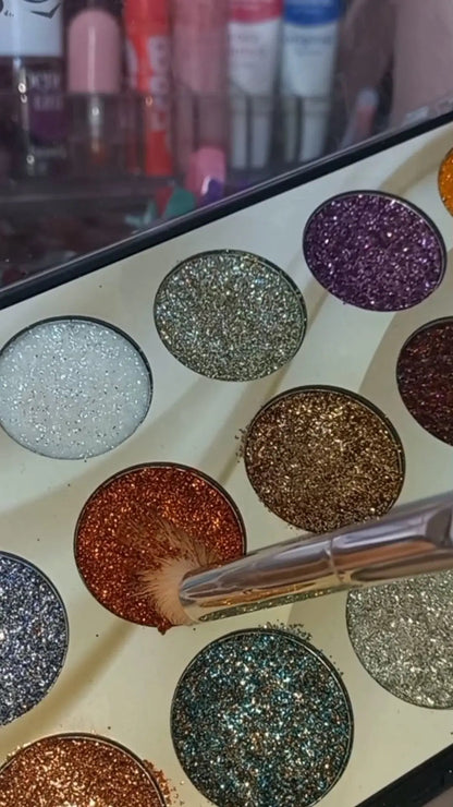 MISS ROSE 18-Color Sequin Glitter Eyeshadow